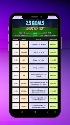 Predictions Football Paris android App screenshot 2